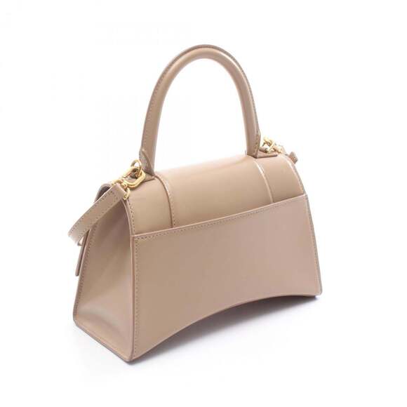 Balenciaga Hourglass Small Handbag, Leather, Women's, Beige - Picture 2 of 8
